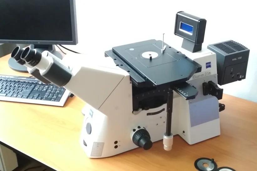 Světelný invertovaný metalografický mikroskop Zeiss Axio Observer D1m