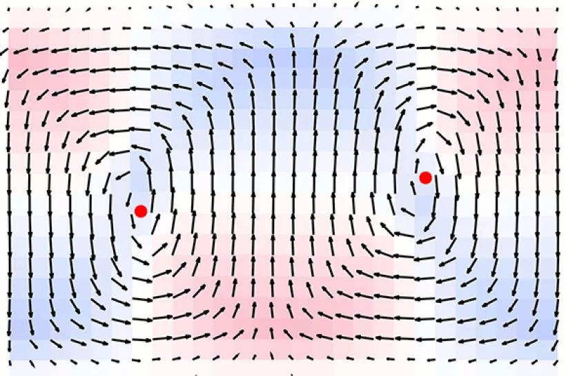 Polarizační dynamika ve „vortexonovém“ režimu supermřížky