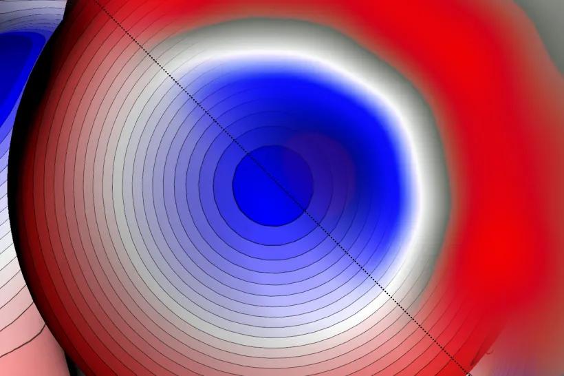Čeští vědci poprvé pozorovali nerovnoměrné rozložení elektronového náboje na atomu